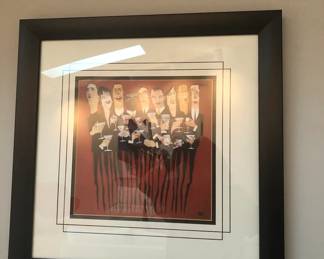 NITE AT NICS TODD WHITE 18" BY 18" ARTWORK