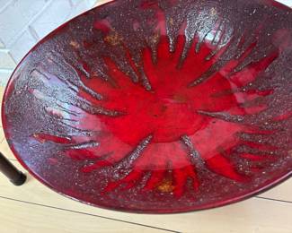 RED LARGE BOWL