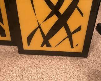 3 PIECE ARTWORK   29"BY 29"