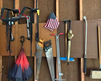 TOOLS, BIKE RACK FOR CAR, UMBRELLAS 