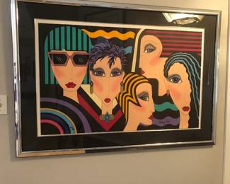  THE GIRLS BY AUDREY COHLE 52" BY 36" ARTWORK