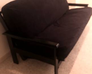 BLACK FUTON SOFA