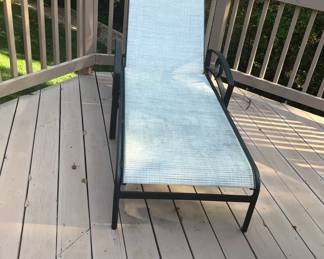 PAIR OF CHAISE LOUNGERS