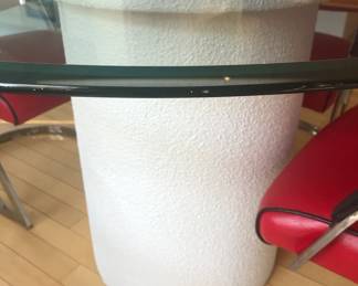 BASE OF TABLE 48" ROUND GLASS TOP