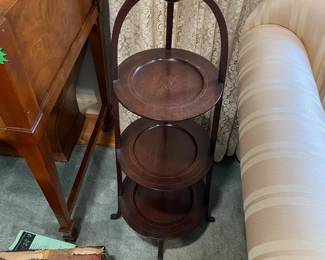 Many small tables, etc. This one $50. Elegant little piece. Perfect condition. 