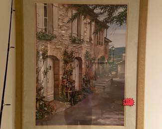 Many pieces of art. Many different types. This one quite large. $50