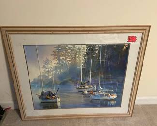 Many, many, many pieces of art. Various prices. This one $50.