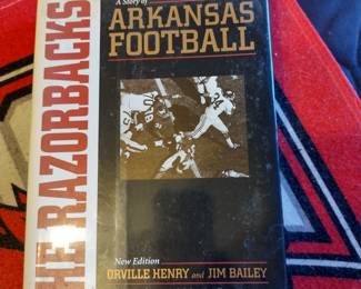 1975 University of Arkansas signed book of football players