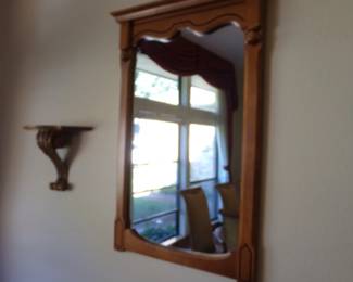 Wall Mirror and Wall Shelf