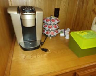 Kurrick Coffee Maker and supplies