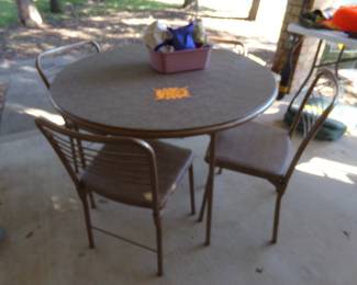 Meal Folding Table and Chairs in Like New Condition