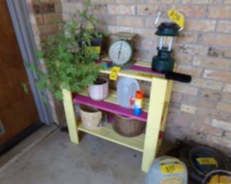 Wood Outside Shelf, Plants, Scale, Lantern