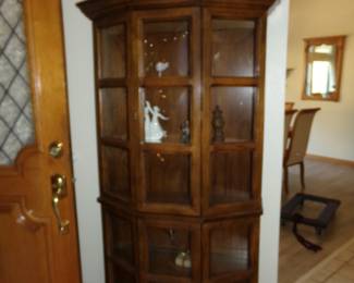 Bubble Glass Curio Cabinet. Beautiful!!! The Picture doesn't do it justice. Come See!
