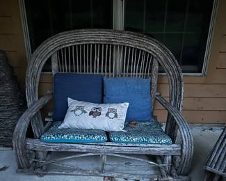 RUSTIC SOFA BLUE CUSHION