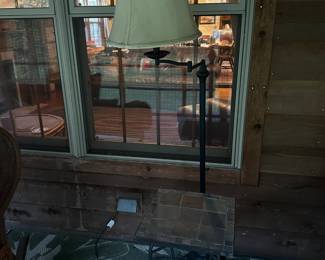 SMALL OUTDOOR TABLE AND LAMP