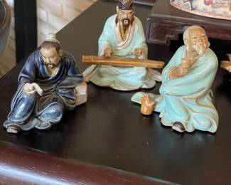 Antique Chinese mud men