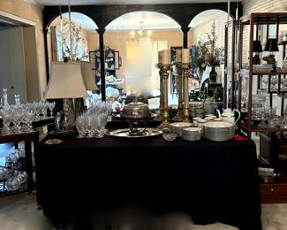 Set of Barbara crystal by American cut