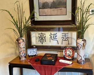 Asian console table