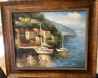 Lakeside painting