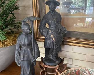 Pair of Asian sculptures