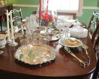 Crystal...Silver Plate