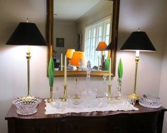 Mirrors....Glass Decanters....