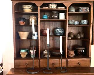 Vintage Early 1900’s Primitive Farm Built Heart Pine Food Cupboard Cabinet