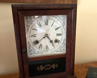 Antique shelf clock from the 1800s