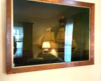 Vintage Ship Painting 