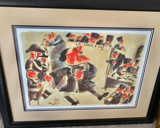 "La Legge e' Ug" Lithograph Signed and Inscribed