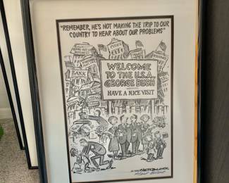Signed by Cartoonist Herblock