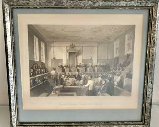 Vintage "Central Criminal Court Old Bailey" Framed Print
