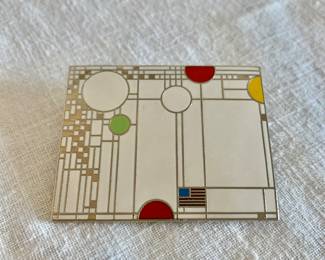 Vintage ACME Studio Frank Lloyd Wright "Richards House" Brooch Lapel Pin 