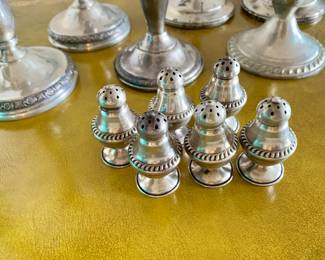 Vintage Sterling Salt and Pepper Shakers