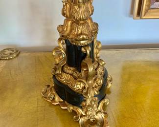 Pair of Napoleon III Ormolu and Six Light Candelabras