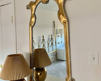 Vintage Hollywood Regency Style Gilt Mirror
