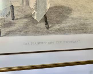 The Plaintiff and the Defendant Sadler, W. Dendy  Framed Print