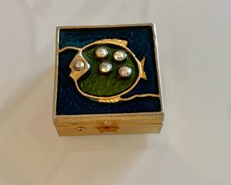 Vintage Fish Pill Box
