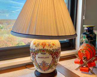 Delft Royal Goedewaagen "Maryland" Tobacco Jar Lamp