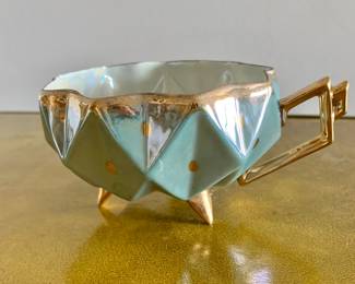 Royal Sealy Teacup Honeycomb Diamond Lusterware