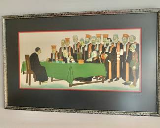 "Passing the Bar" Framed Print