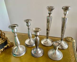 Weighted Sterling Candle Holders