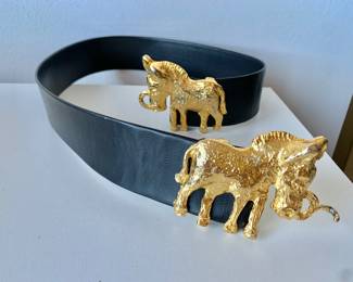 Vintage 1972 Donkey Belt