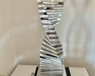 George Kovac Style Acrylic Stacked and Twisted Table Lamp