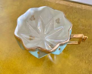 Royal Sealy Teacup Honeycomb Diamond Lusterware