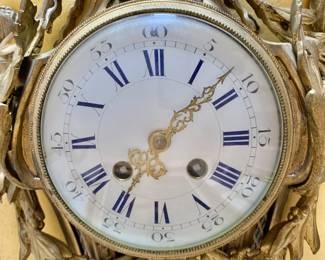 Louis XV Style Ormolu "Cartel" Clock