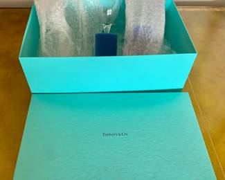 New in Box Tiffany Pair of Champagne Flutes