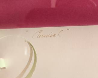 "Carnival" wall art by Greg Copeland, 1987