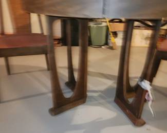 MCM table with 4 chairs
