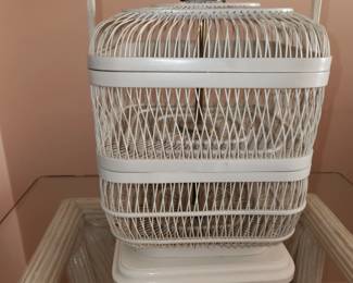 pair bird cage lamps